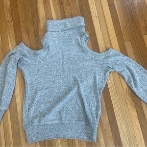 Allison Joy Open Shoulder Turtleneck Sweater